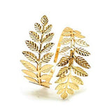 Maxbell 2pcs Swirl Leaf Shape Upper Arm Cuff Armlet Armband Bangle Bracelet Gifts