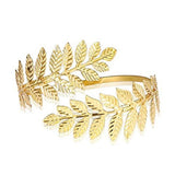 Maxbell 2pcs Swirl Leaf Shape Upper Arm Cuff Armlet Armband Bangle Bracelet Gifts