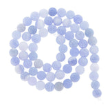 Maxbell Smooth Surface Agate Stone Round Loose Bead for Jewelry Necklace Making 6MM