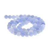 Maxbell Smooth Surface Agate Stone Round Loose Bead for Jewelry Necklace Making 6MM