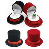 Maxbell Cap Shape Gift Box Lovers Ring Box Display Jewelry Box Organizer Box Red