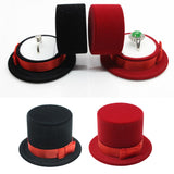 Maxbell Cap Shape Gift Box Lovers Ring Box Display Jewelry Box Organizer Box Red