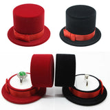 Maxbell Cap Shape Gift Box Lovers Ring Box Display Jewelry Box Organizer Box Red