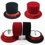 Maxbell Cap Shape Gift Box Lovers Ring Box Display Jewelry Box Organizer Box Red