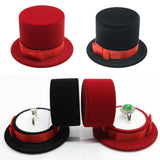 Maxbell Cap Shape Gift Box Lovers Ring Box Display Jewelry Box Organizer Box Red