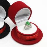 Maxbell Cap Shape Gift Box Lovers Ring Box Display Jewelry Box Organizer Box Red