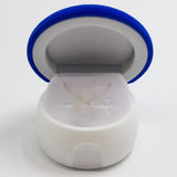 Maxbell Creative Jewelry Box Ear Stud Necklace Display Organizer Box Showcase Blue