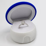 Maxbell Creative Jewelry Box Ear Stud Necklace Display Organizer Box Showcase Blue