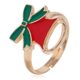 Maxbell Christmas Jewelry Set Necklace Rings Bracelets Earring Decors Bell