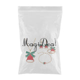 Maxbell Christmas Jewelry Set Necklace Rings Bracelets Earring Decors Bell