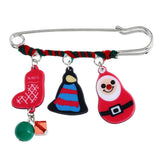 Maxbell Fashion Xmas Snowman Elk Bell Brooch Pin Womens New Year Breastpin Gifts 03