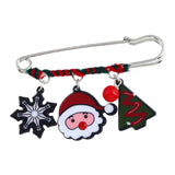 Maxbell Fashion Xmas Snowman Elk Bell Brooch Pin Womens New Year Breastpin Gifts 04