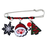 Maxbell Fashion Xmas Snowman Elk Bell Brooch Pin Womens New Year Breastpin Gifts 04