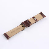 Alligator Grain Embossed Pattern Leather Watch Band Strap  20mm Brown