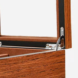 Wood Watch Display Case w/Clear Glass Top Jewelry Storage Organizer 10 Slots