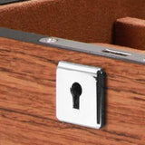 Wood Watch Display Case w/Clear Glass Top Jewelry Storage Organizer 10 Slots