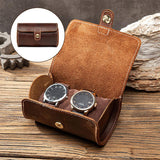 Maxbell Watch Roll Travel Case Watch Rolls Box Organizer for Man Storage Home Coffee Small
