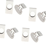 Maxbell 2x8X Invisible Magnetic Tie Stay Electroplate Anti-wrinkle Clip Anti-floating