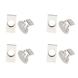 Maxbell 6x8X Invisible Magnetic Tie Stay Electroplate Anti-wrinkle Clip Anti-floating