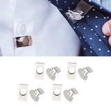 Maxbell 4x8X Invisible Magnetic Tie Stay Electroplate Anti-wrinkle Clip Anti-floating