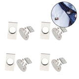 Maxbell 6x8X Invisible Magnetic Tie Stay Electroplate Anti-wrinkle Clip Anti-floating