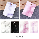 100x Marble Earring Display Cards 3 Holes 5x7cm for DIY Ear Studs Packaging Purple