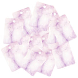 100x Marble Earring Display Cards 3 Holes 5x7cm for DIY Ear Studs Packaging Purple