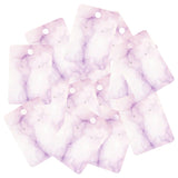 100x Marble Earring Display Cards 3 Holes 5x7cm for DIY Ear Studs Packaging Purple