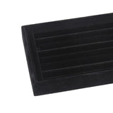 Maxbell Jewelry Storage Tray for Earrings Bracelet Women 227x146x31mm Flannel Black