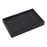 Maxbell Jewelry Storage Tray for Earrings Bracelet Women 227x146x31mm Leather Black
