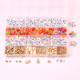 Maxbell Polymer Clay Beads Elastic Strings Jump Rings for DIY Bracelets Beading