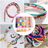 Maxbell Polymer Clay Beads Elastic Strings Jump Rings for DIY Bracelets Beading