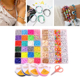 Maxbell Polymer Clay Beads Elastic Strings Jump Rings for DIY Bracelets Beading