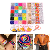 Maxbell Polymer Clay Beads Elastic Strings Jump Rings for DIY Bracelets Beading