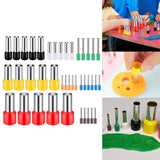 40Pcs DIY Polymer Clay Cutters Round Cut Mold for Jewelry Sugar Sculpture