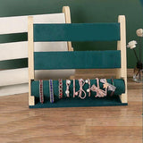 Maxbell Jewelry Display Stand 3 Layers with Base for Hair Band Earring Women Girl