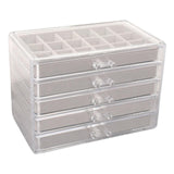 Maxbell 75 Grids Earring Storage Organizer Display Case for Necklace Women Girls