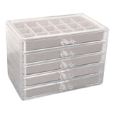 Maxbell 75 Grids Earring Storage Organizer Display Case for Necklace Women Girls