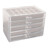 Maxbell 75 Grids Earring Storage Organizer Display Case for Necklace Women Girls