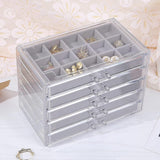 Maxbell 75 Grids Earring Storage Organizer Display Case for Necklace Women Girls