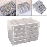 Maxbell 75 Grids Earring Storage Organizer Display Case for Necklace Women Girls