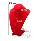 Maxbell 2xDurable Necklace Display Bust Jewelry Organizer for Salon Exhibitions Choker High