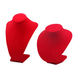 Maxbell 2xDurable Necklace Display Bust Jewelry Organizer for Salon Exhibitions Choker High