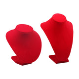 Maxbell 2xDurable Necklace Display Bust Jewelry Organizer for Salon Exhibitions Choker High