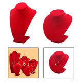 Maxbell 2xDurable Necklace Display Bust Jewelry Organizer for Salon Exhibitions Choker High