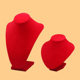 Maxbell 2xDurable Necklace Display Bust Jewelry Organizer for Salon Exhibitions Choker High