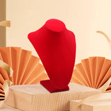 Maxbell 2xDurable Necklace Display Bust Jewelry Organizer for Salon Exhibitions Choker High