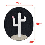 Durable Claw Scratching Board Pet Wall Sticker Kitten Thicken wall Black - Aladdin Shoppers