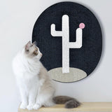 Durable Claw Scratching Board Pet Wall Sticker Kitten Thicken wall Black - Aladdin Shoppers