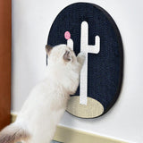 Durable Claw Scratching Board Pet Wall Sticker Kitten Thicken wall Black - Aladdin Shoppers